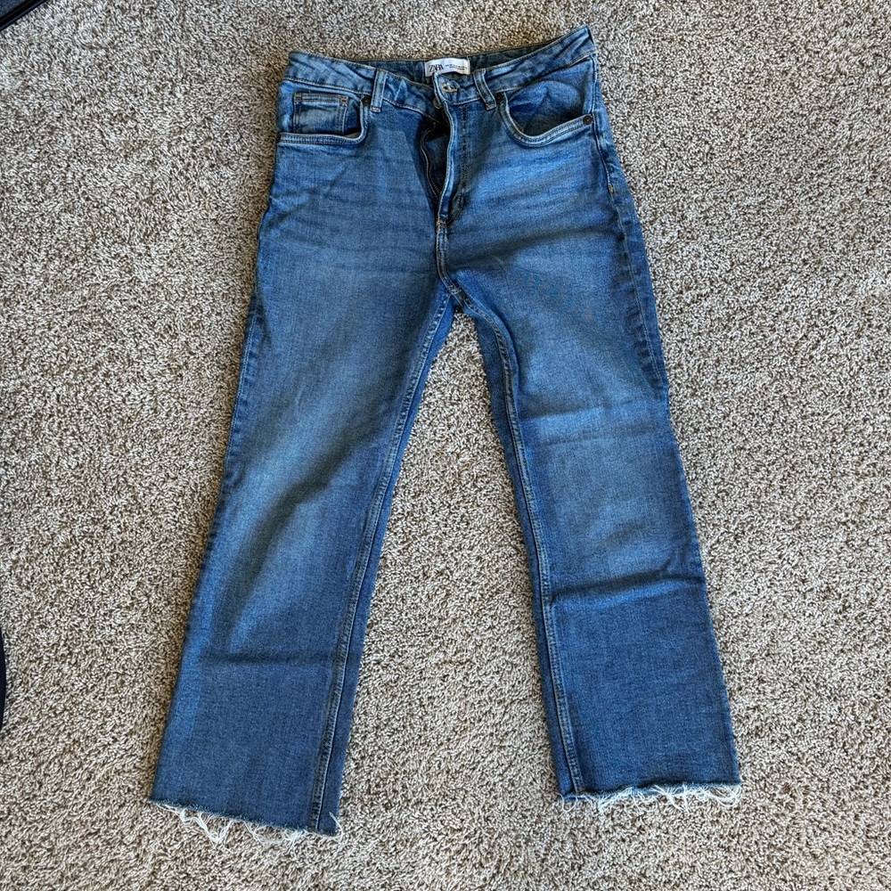 Zara cropped jeans